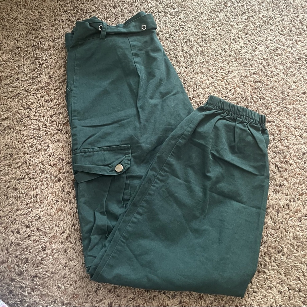 Dark green jeans